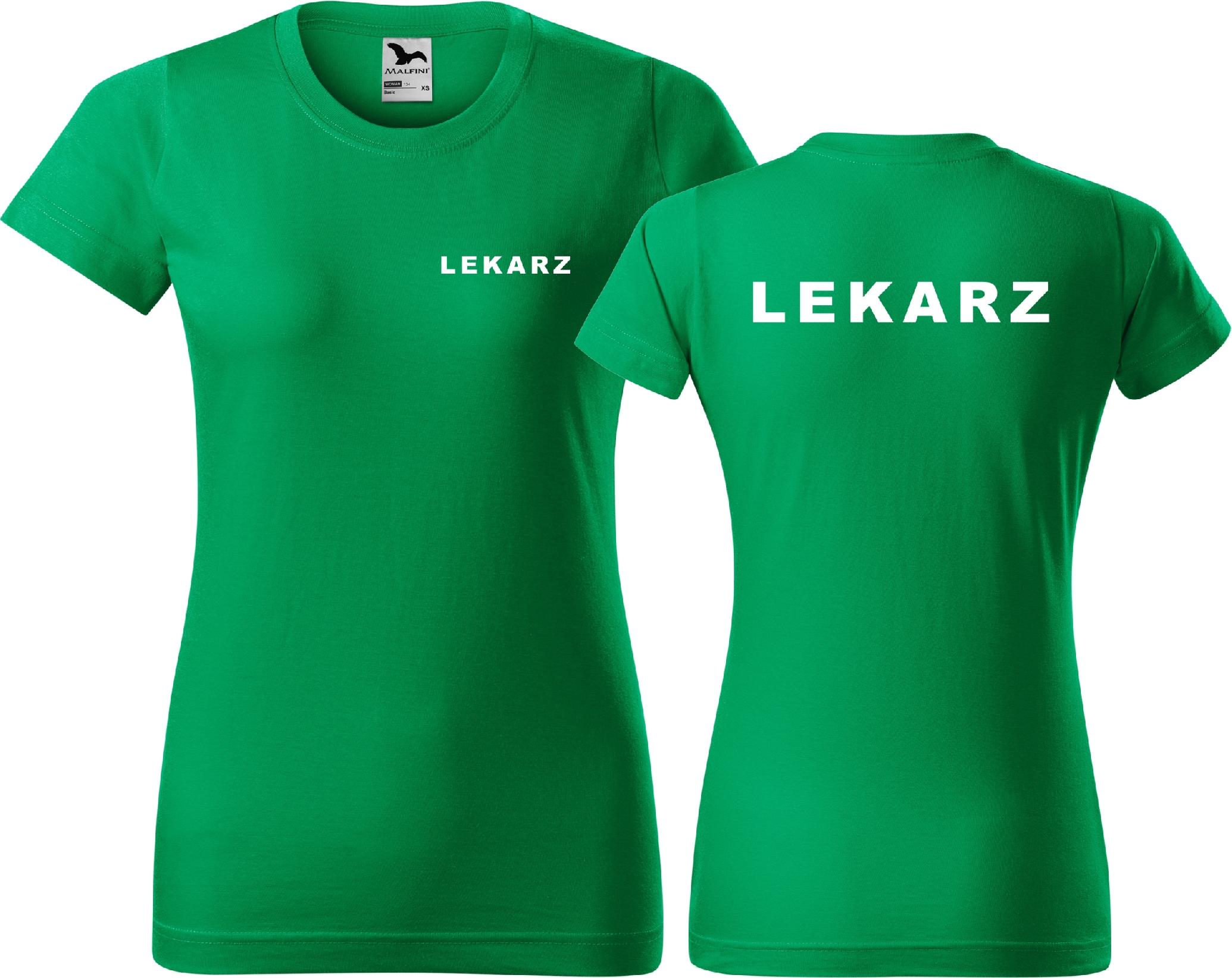 

Wygodna Damska koszulka medyczna nadruk Lekarz M