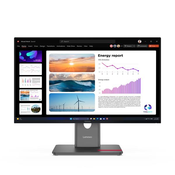 Lenovo P24Q-40 23.8" 2560x1440 Qhd 1500:1 300cd 4ms Hdmi+dp+usb+usb-c 3y…