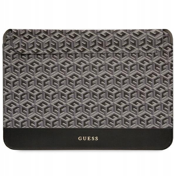 Guess Puzdro na rukáv GUCS16HGCFSEK 16" čierne/black GCube Stripes
