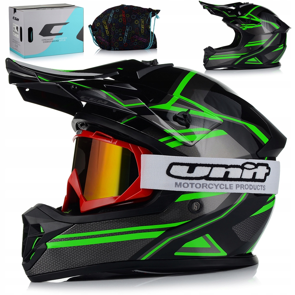 Motocyklová Prilba Cgm 267G Dirt Junior Cross Štvorkolka Atv Pre Deti Malý Ľahký