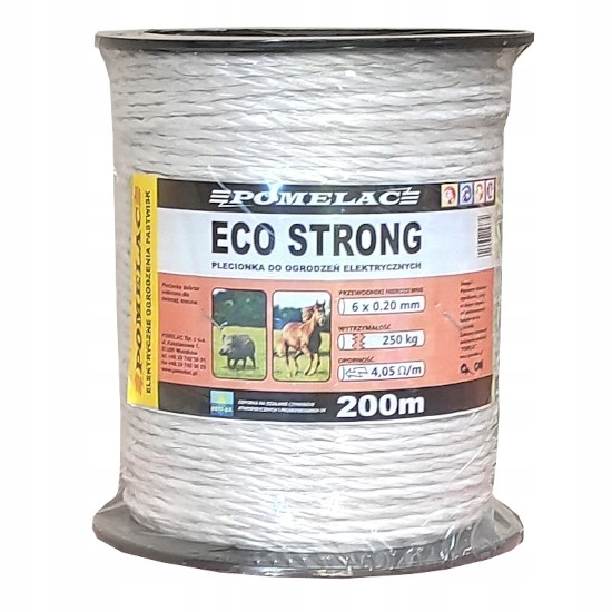 PLECIONKA DO OGRODZEŃ STRONG 5,5mm 200m BIAŁA