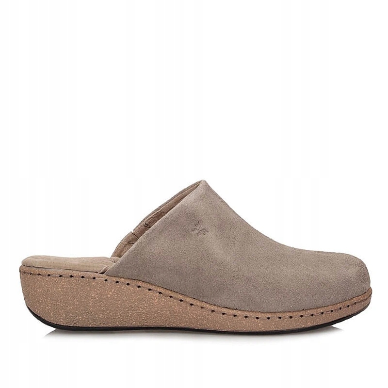 Nazouváky pantofle Filippo DK7567/26 Tp béžové, nazouvací, kožené
