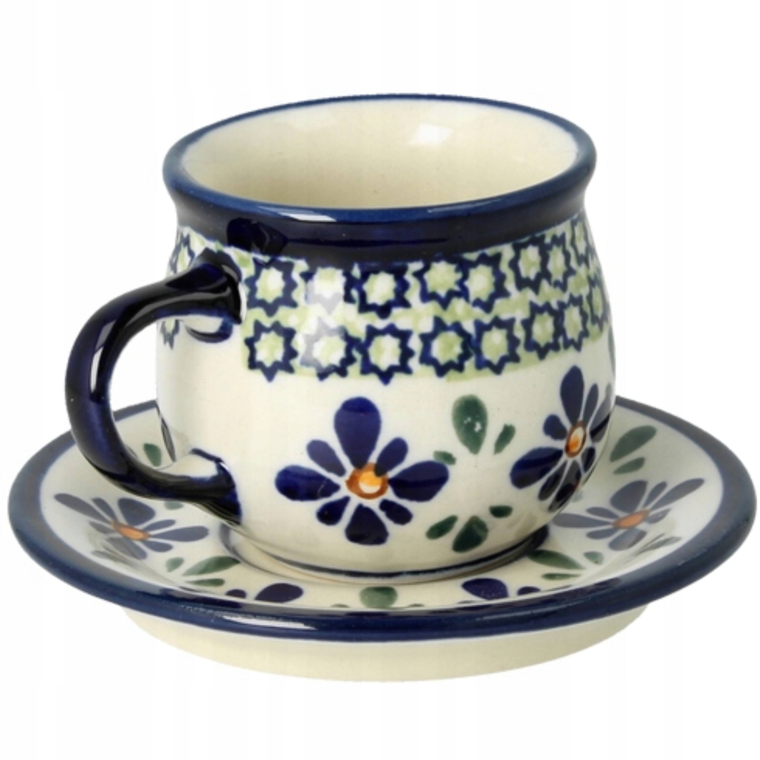 Šálek a podšálek Ceramika Bolesławiec 1 Druh V 70 ml GU1121DEKDu60