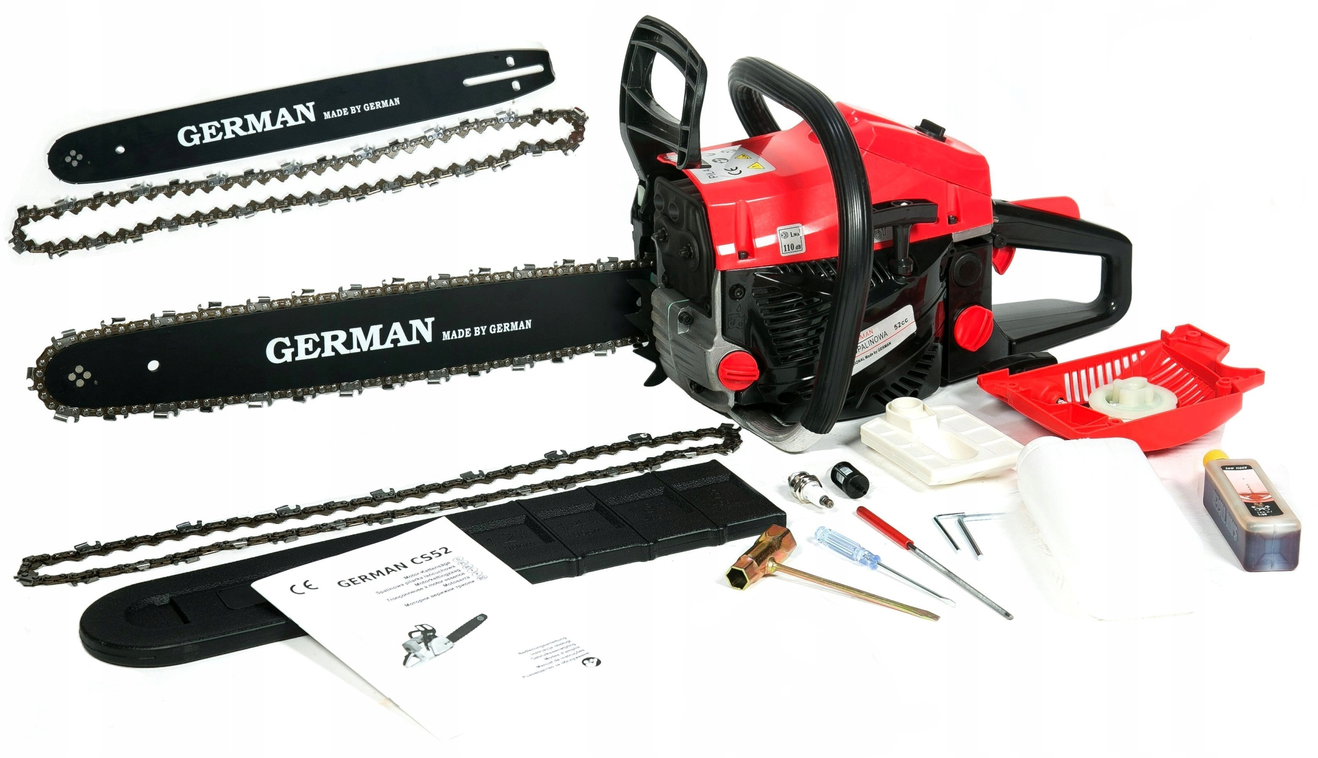 Benzínová Řetězová Pila 5.2 Km Sada