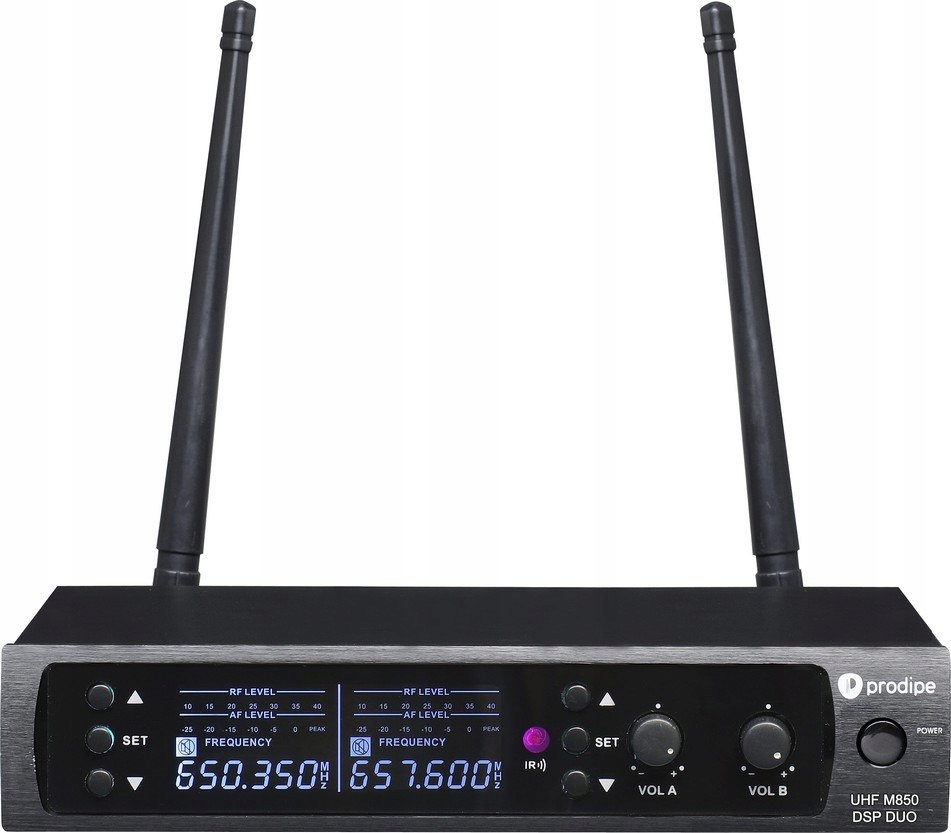 PRODIPE M850 DSP DUO UHF MIKROFONY BEZPRZEWODOWE DO RĘKI SYSTEM DORĘCZNY EAN (GTIN) 3760010255346