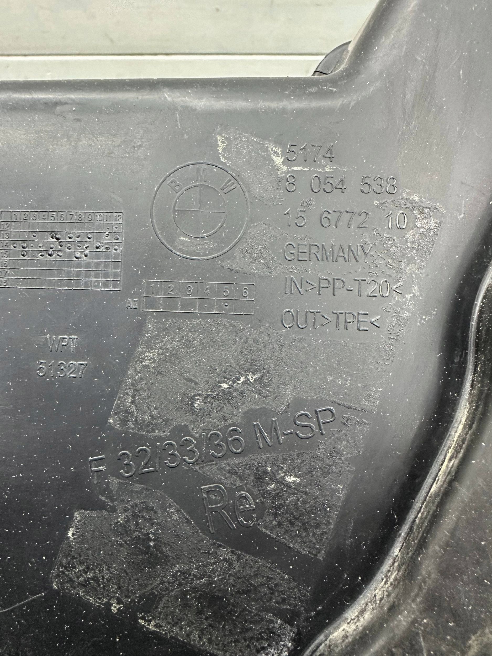 pipe intake BMW 4 F32 F33 8054538