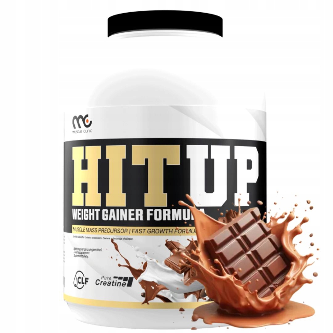 Muscle Clinic 3000G čokoláda gainer hmotnost bílkovina sacharidy kreatin