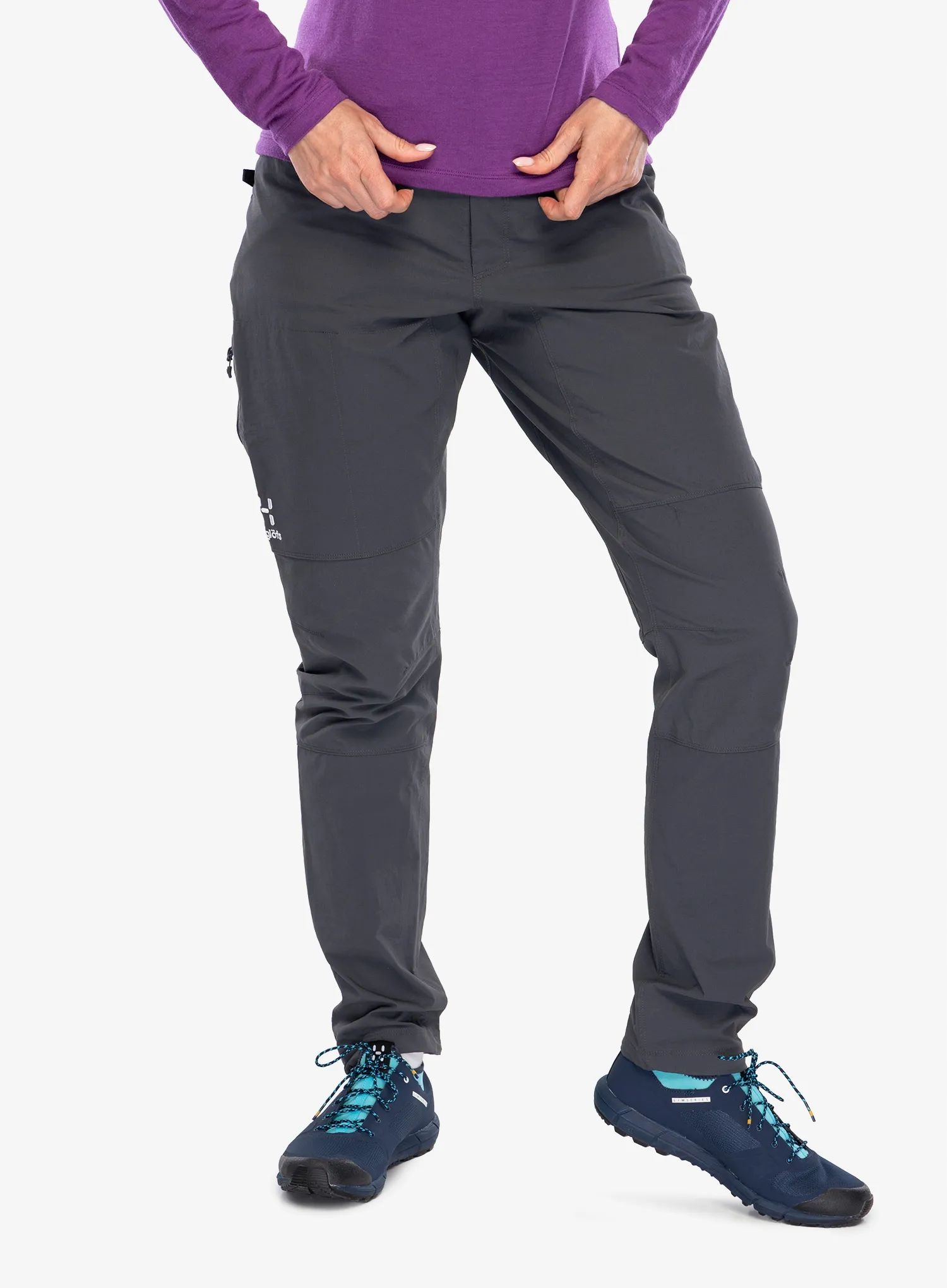 Dámské lezecké kalhoty Haglofs Roc Spitz Pant magnetite 42 (XL)