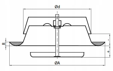 Anemostat wywiewny wyciągowy kratka fi 80 KW Alnor Średnica otworu (mm) 80