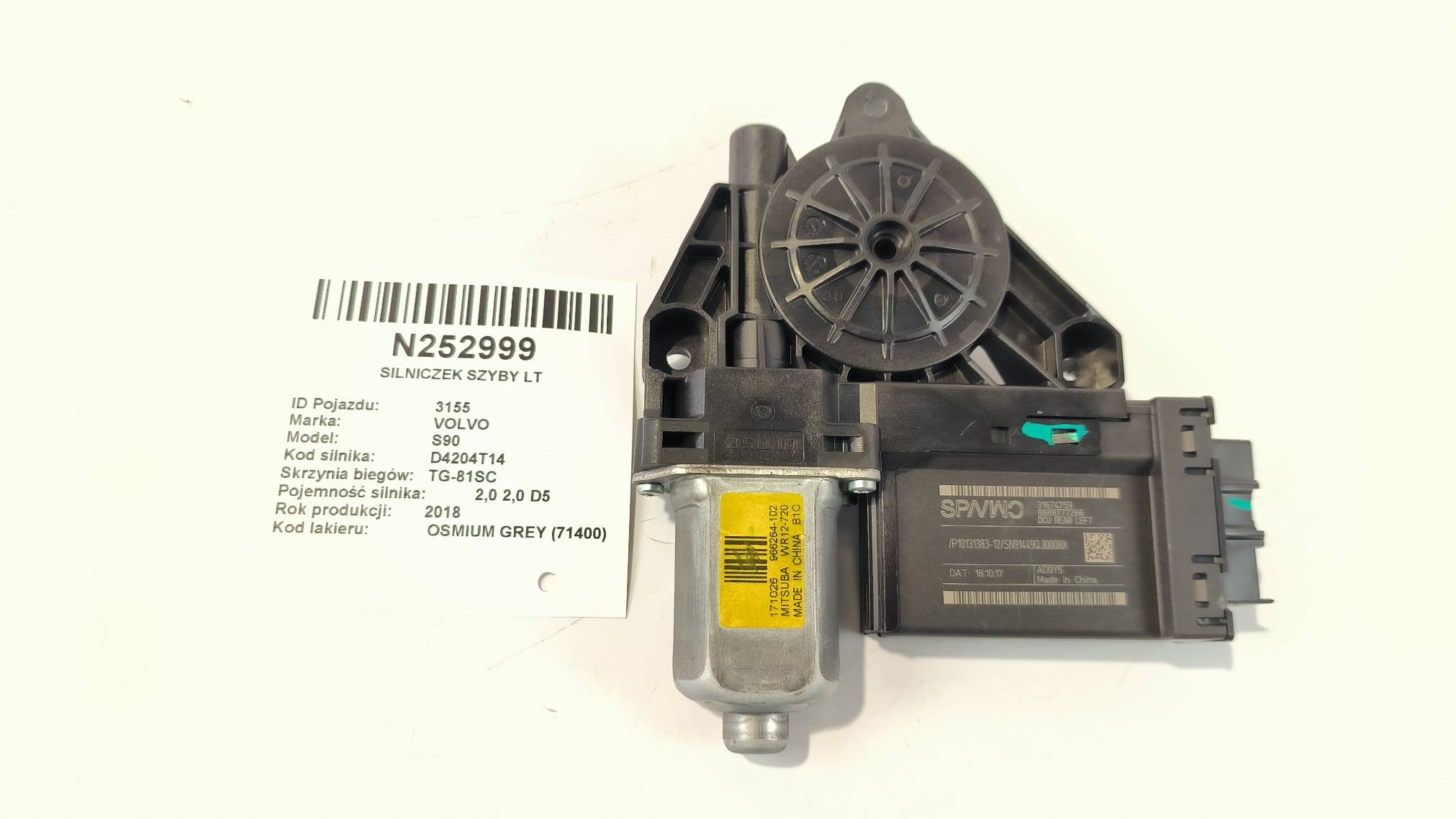 mini motor windows LT 31674759 VOLVO S90