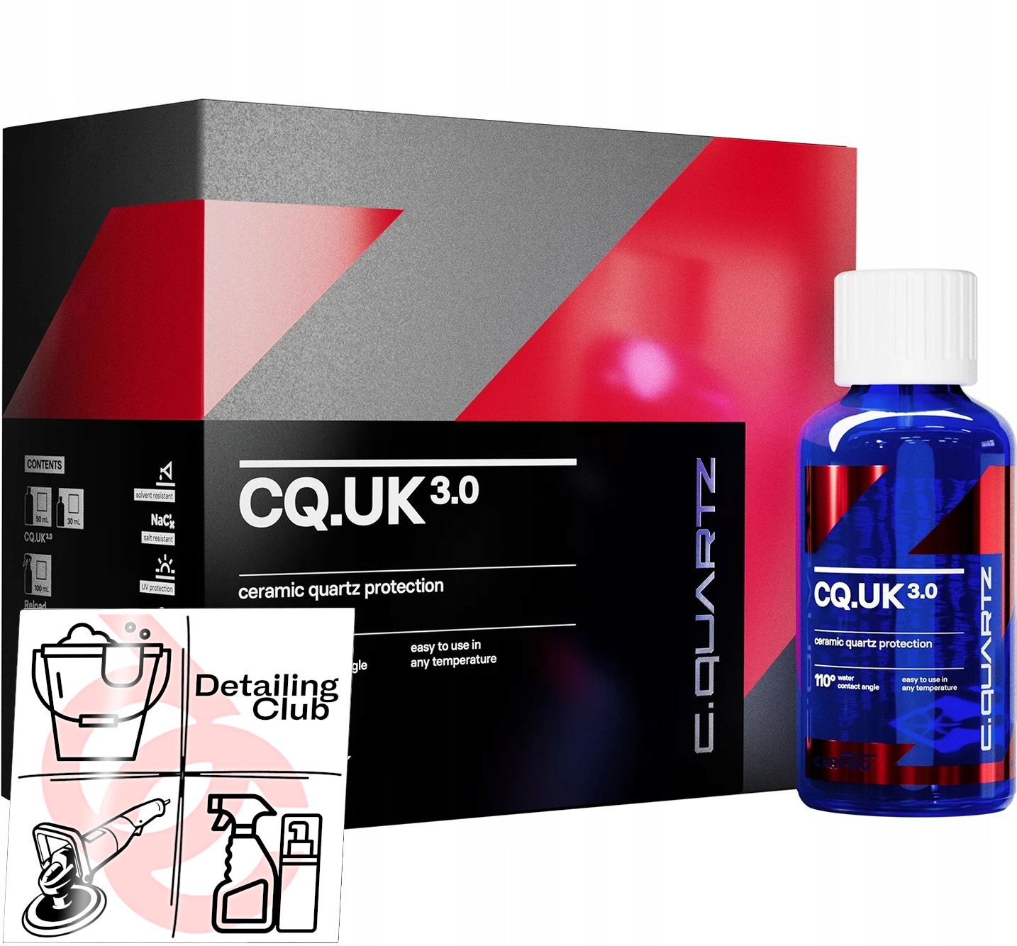 CarPro CQuartz UK Edition 3.0 - Łatwa W Aplikacji Powłoka Kwarcowa 50 ml