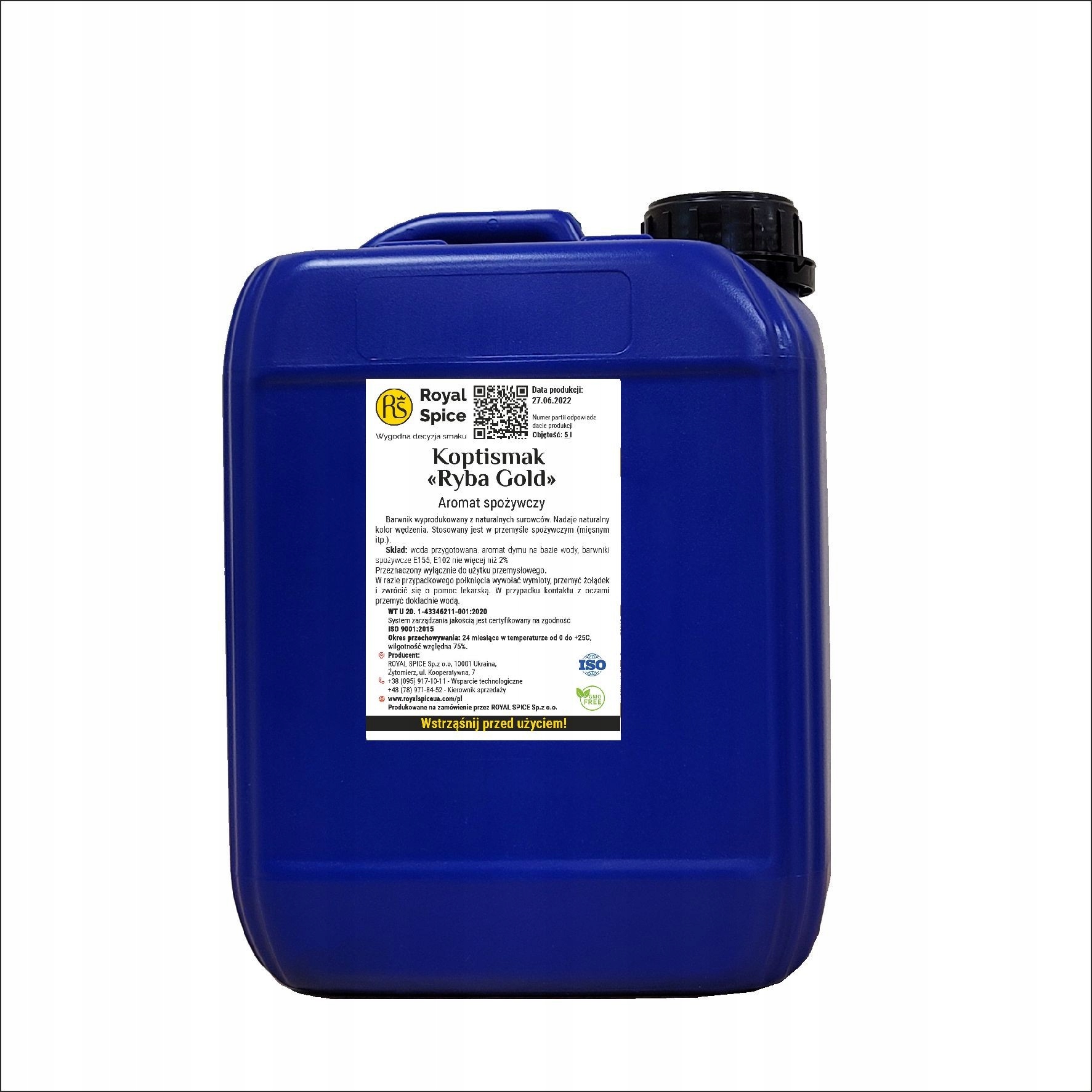 

Barwiący dym wędzarniczy do ryb Ryba Gold 5L