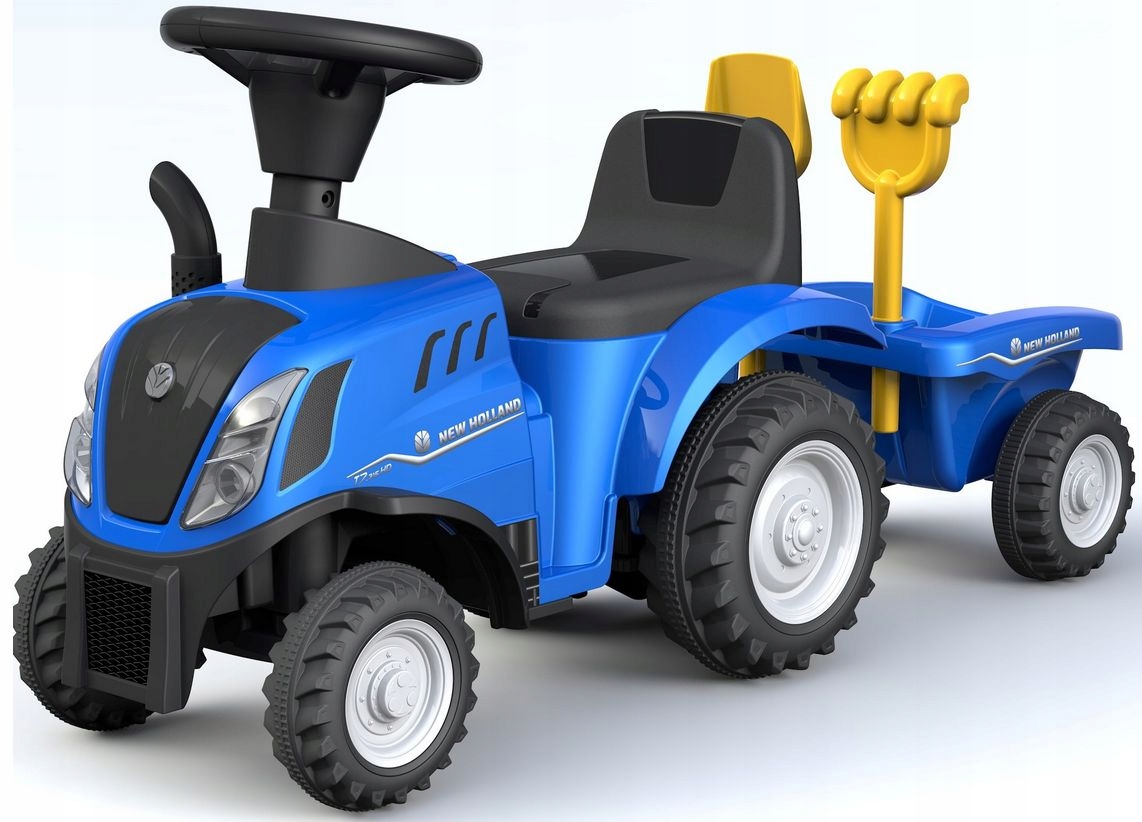 Traktor New Holland jeździk chodzik z akcesoriami
