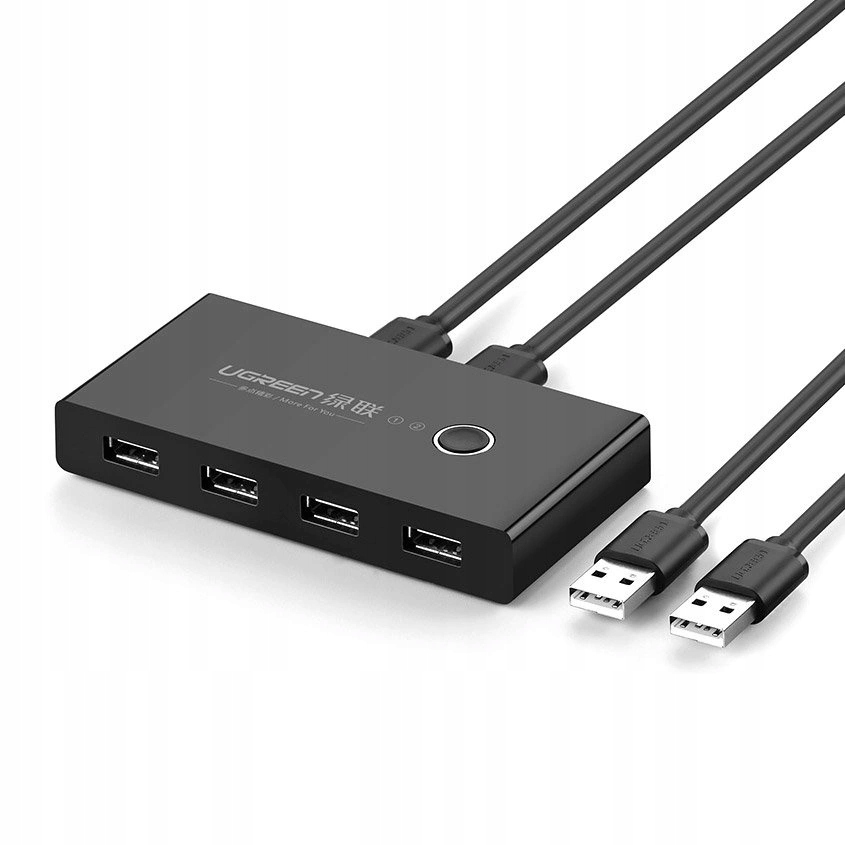 Ugreen switch box Hub přepínač 4x Usb 2.0 rozbočovač Usb na dva počítače