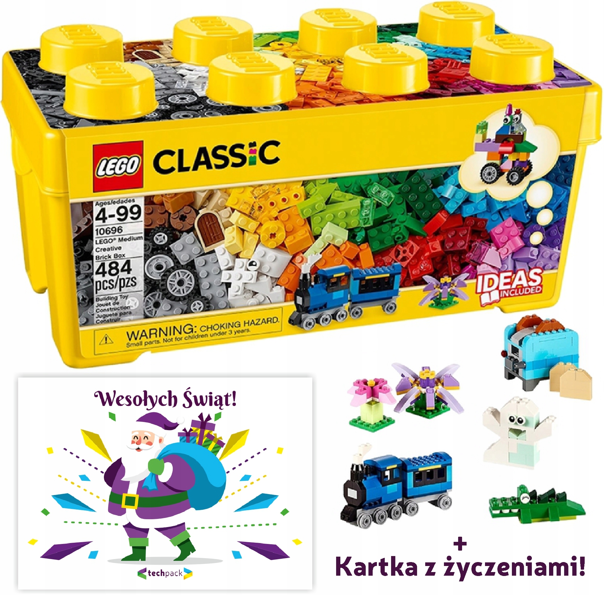 Lego Classic Kreativní Stavebnice 10696 484 dílků Přáníček Mikuláše