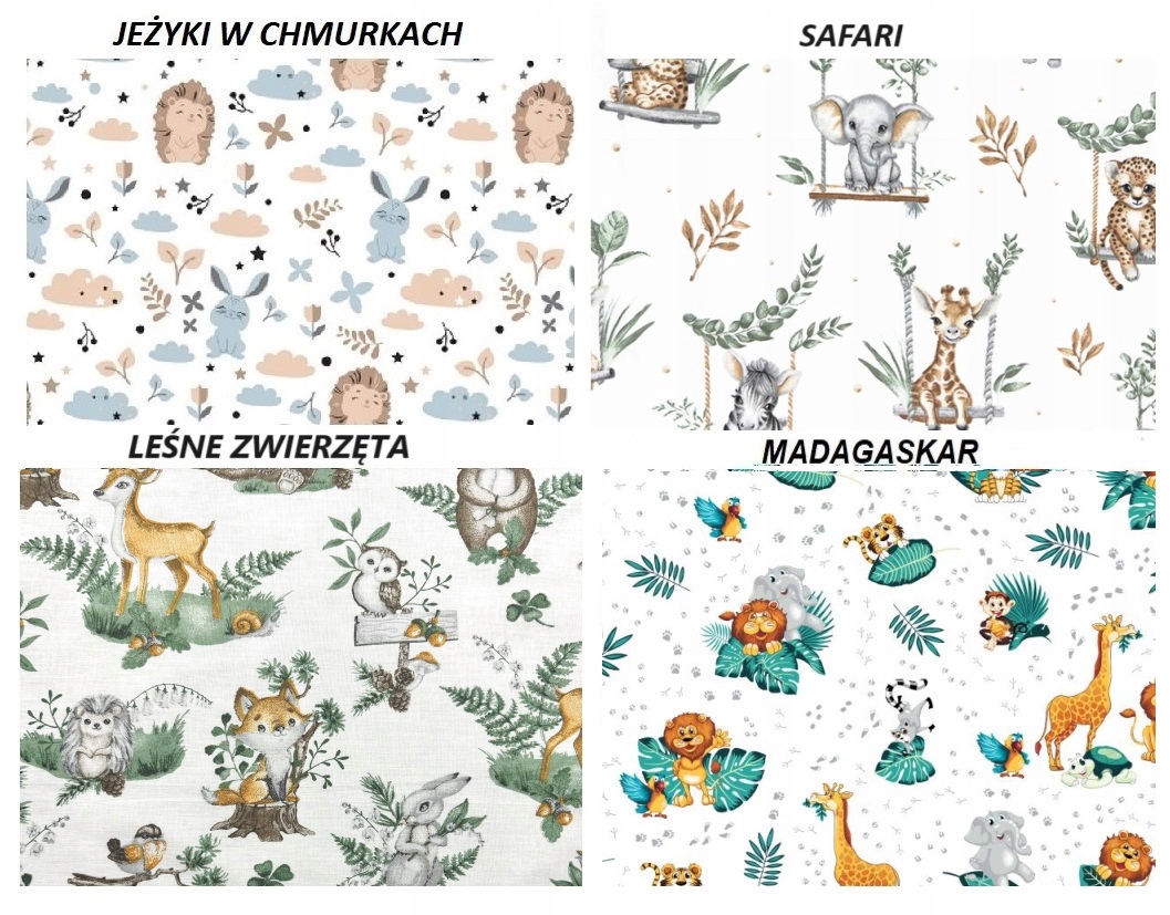 LaMinia PRZEŚCIERADŁO DO WÓZKA, GONDOLI BAWEŁNA 100% DUŻO WZORÓW Szerokość produktu 38 cm