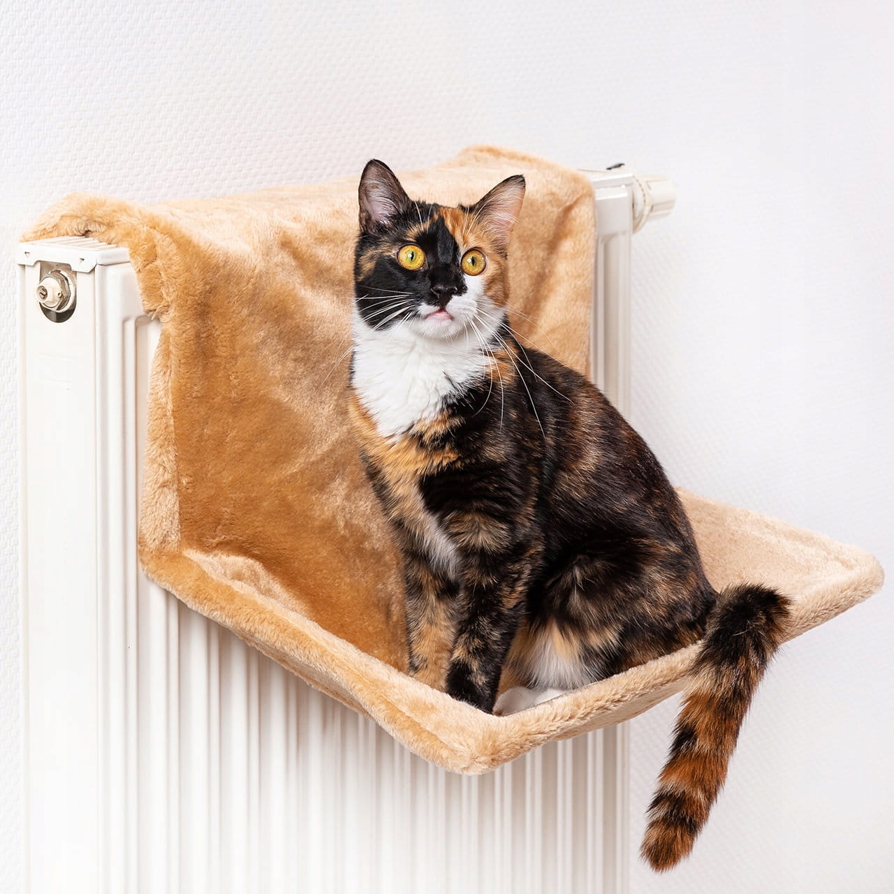 Levně pelíšek na radiátor pro kočky Canadian Cat 45 x 26 x 31 cm béžové