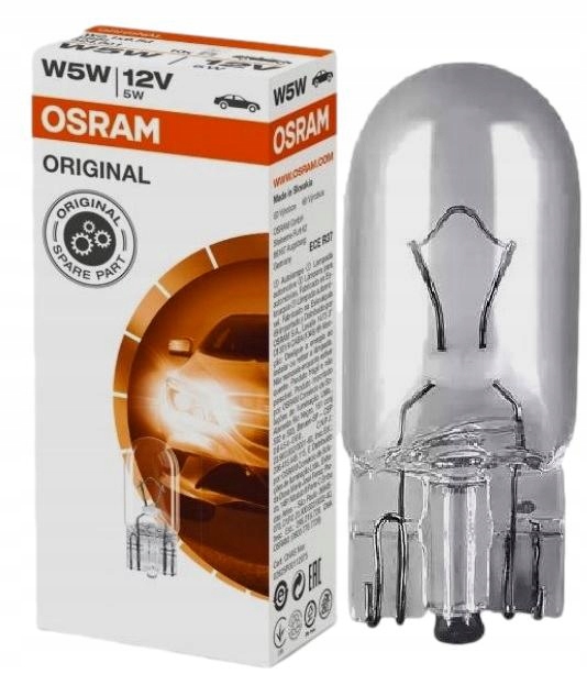

Osram 2825 Żarówka Samochodowa W5W T10 12V 5W