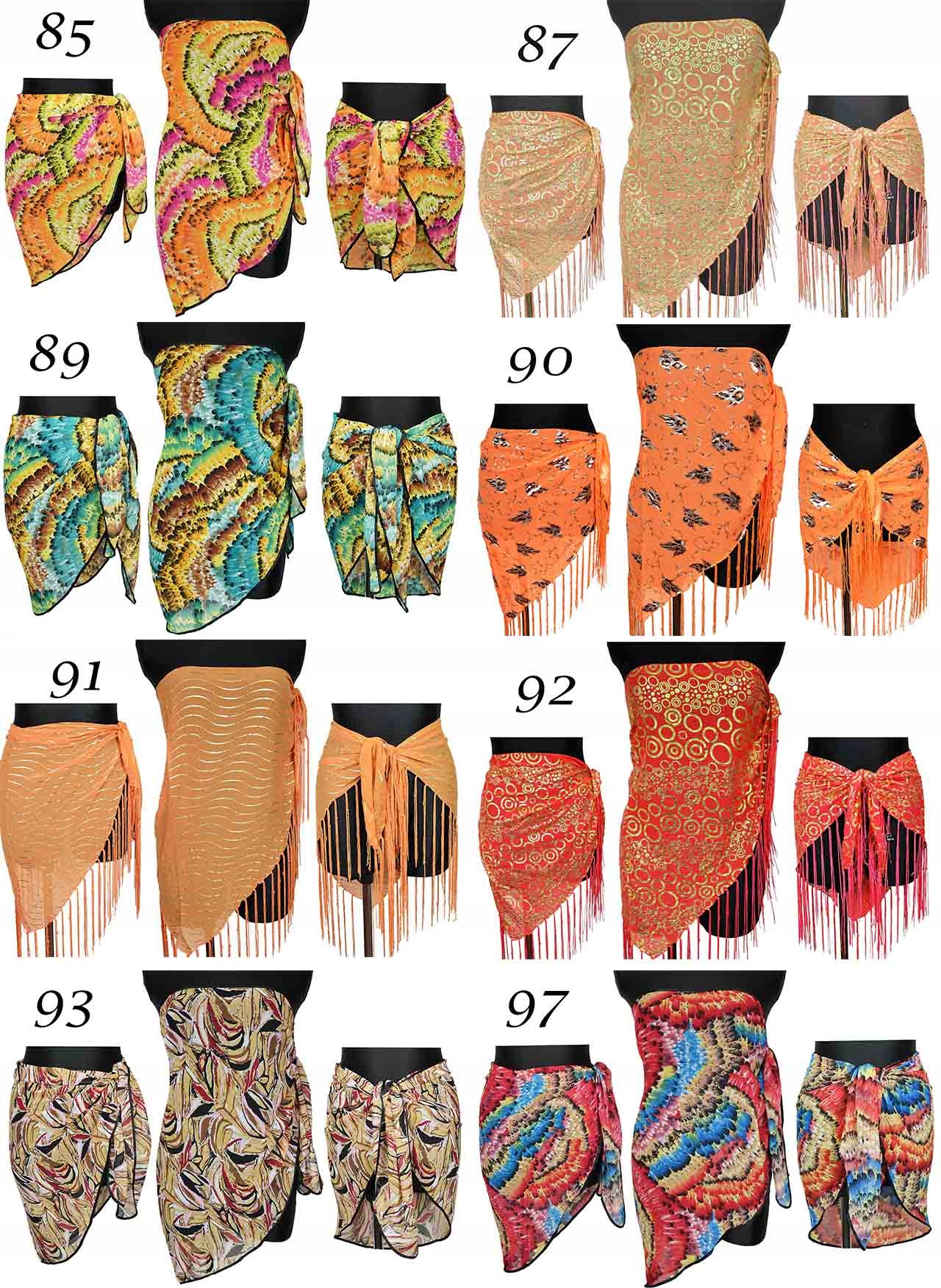 PAREO PAREA CHUSTA PLAŻOWA TRÓJKĄTNA Plaża Basen Materiał dominujący poliester