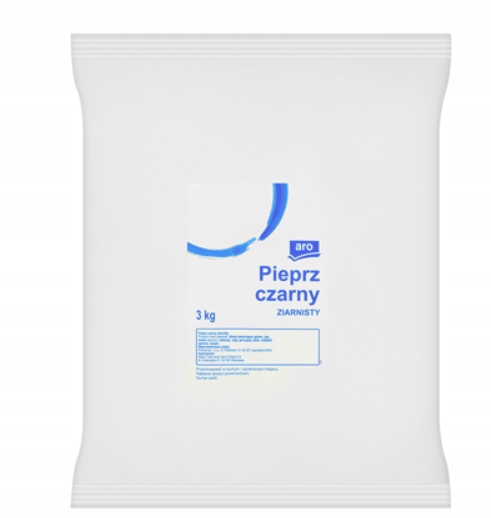 aro Pepř černý zrnitý 3 kg Koření pro gastronomii Velké balení