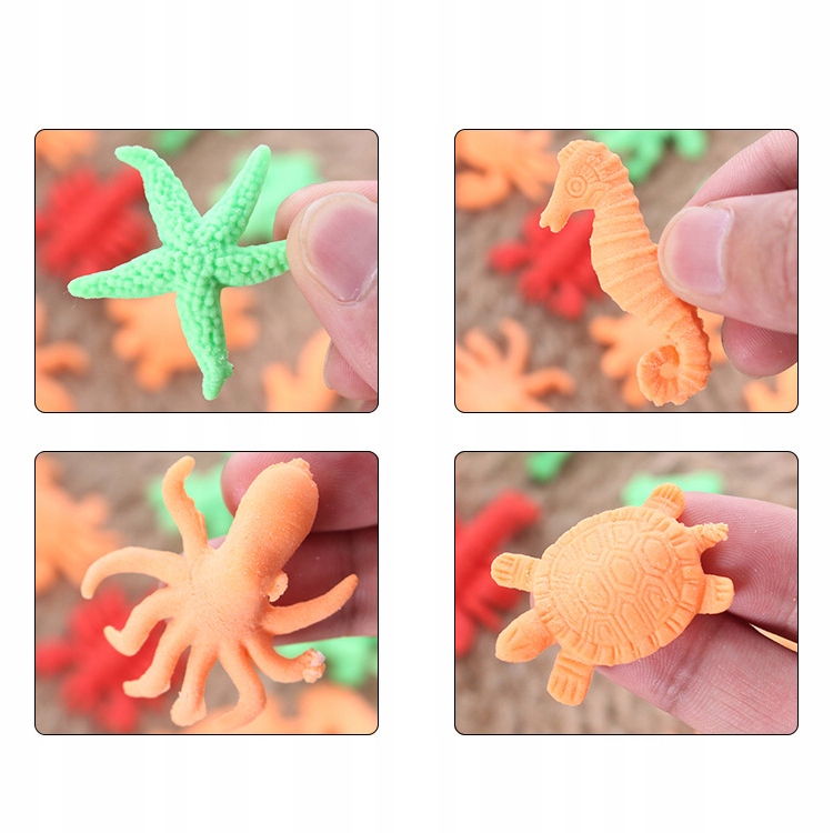 12x ZWIERZĘTA ROSNĄCE W WODZIE MAGICZNE WYKLUWAJĄCE DO KĄPIELI GRY PINIATA Płeć chłopcy dziewczynki