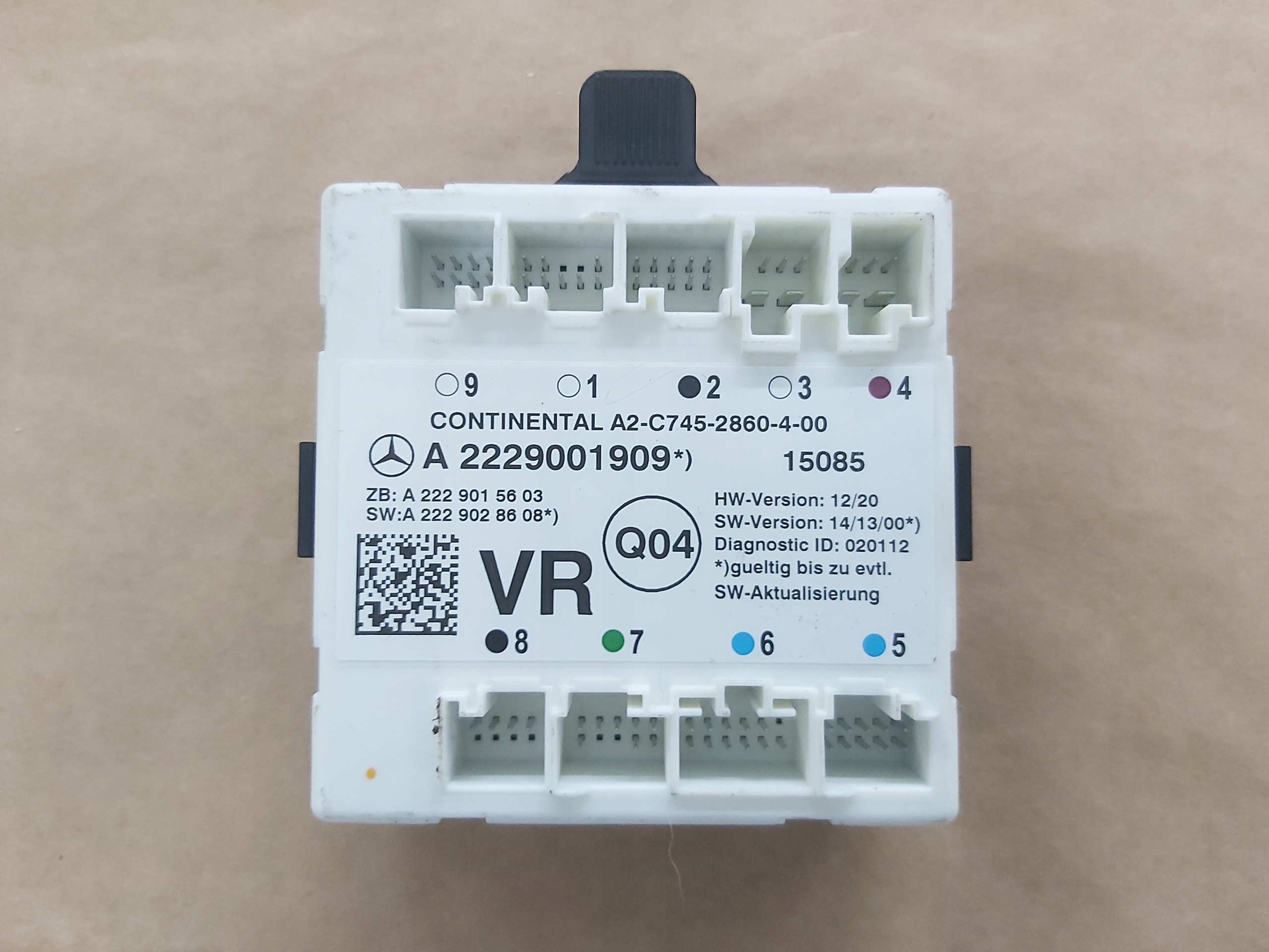 MODUŁ STEROWNIK DRZWI PRZÓD PRAWY A2229001909 MERCEDES W222