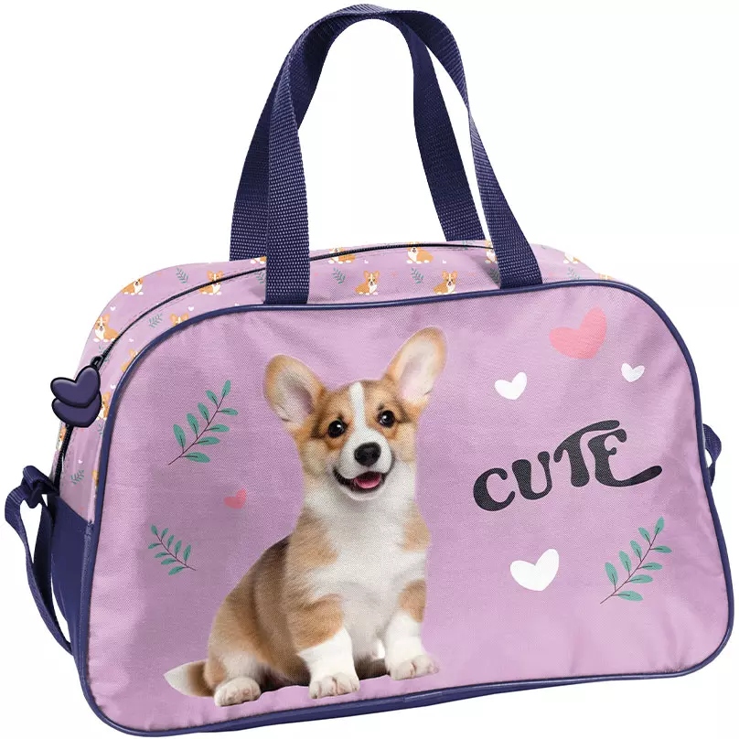 TORBA SPORTOWA SZKOLNA NA BASEN WF CORGI PIES PIESEK DLA DZIEWCZYNKI
