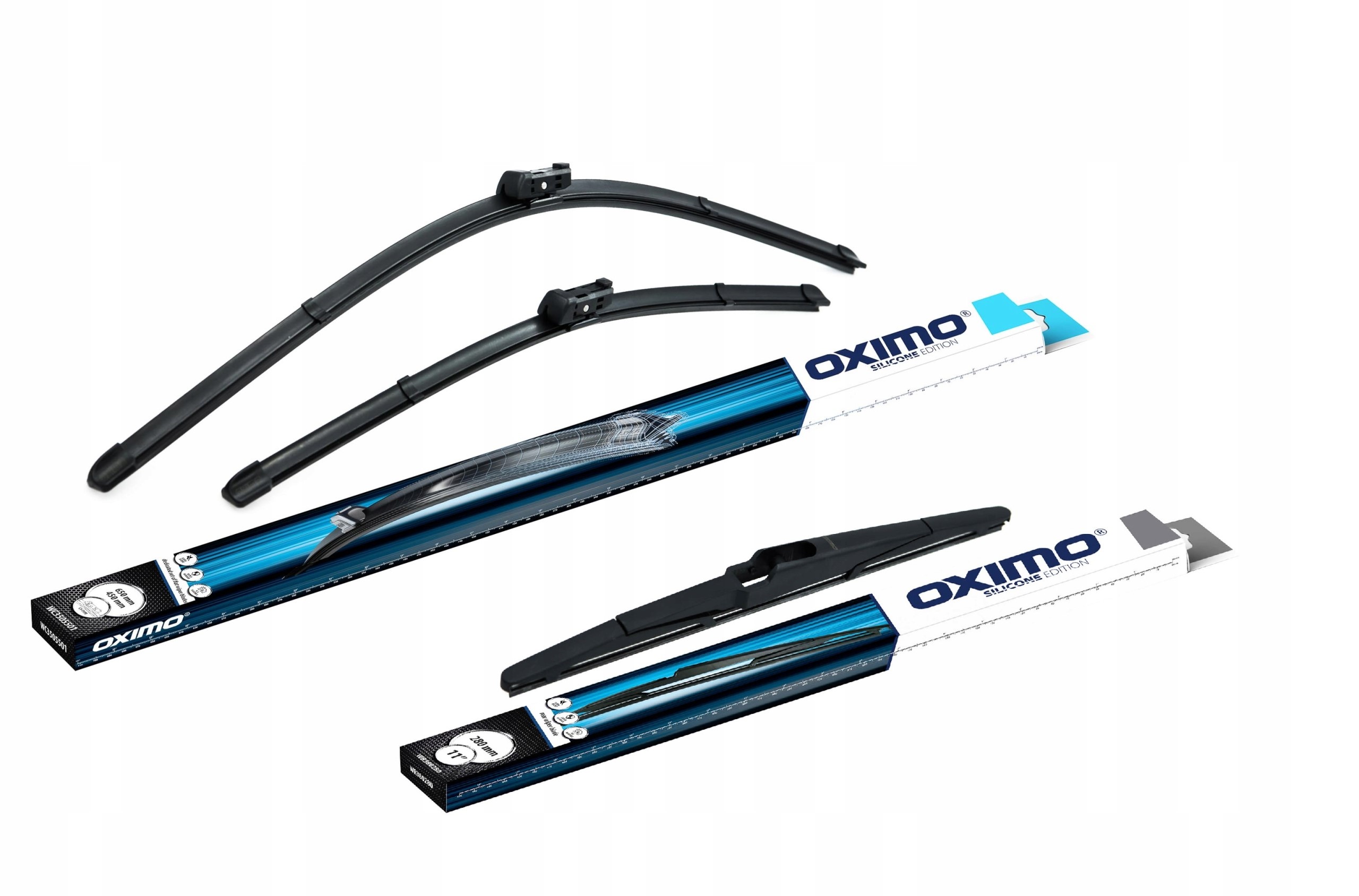wycieraczki przód tył oximo Ford Fiesta VII 7 MK7 2008 11.2012