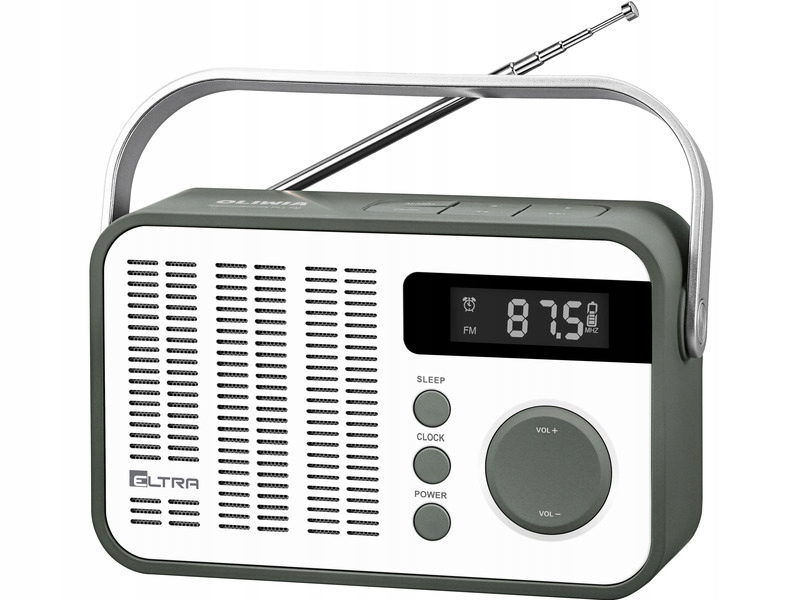 Radio Cyfrowe Eltra Oliwia Fm Biało-szary