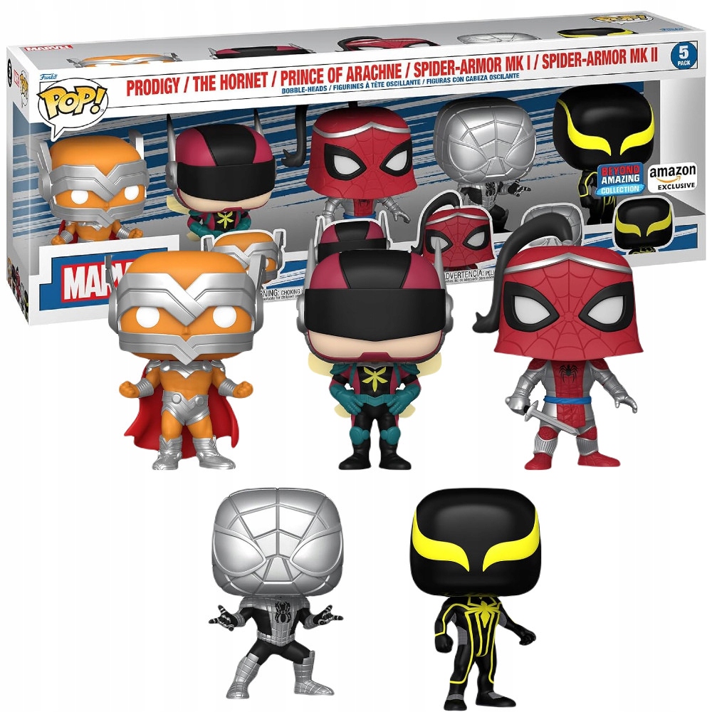 Funko Pop Marvel Sběratelské Figurky Spiderman 5-PAK Prodigy Hornet