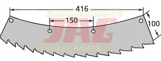 Nůž sekačky Kemper-levý 78235