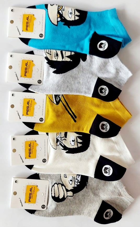 5 x BAWEŁNIANE KOLOROWE STOPKI ROZ 39-42 MIX Marka Pesail