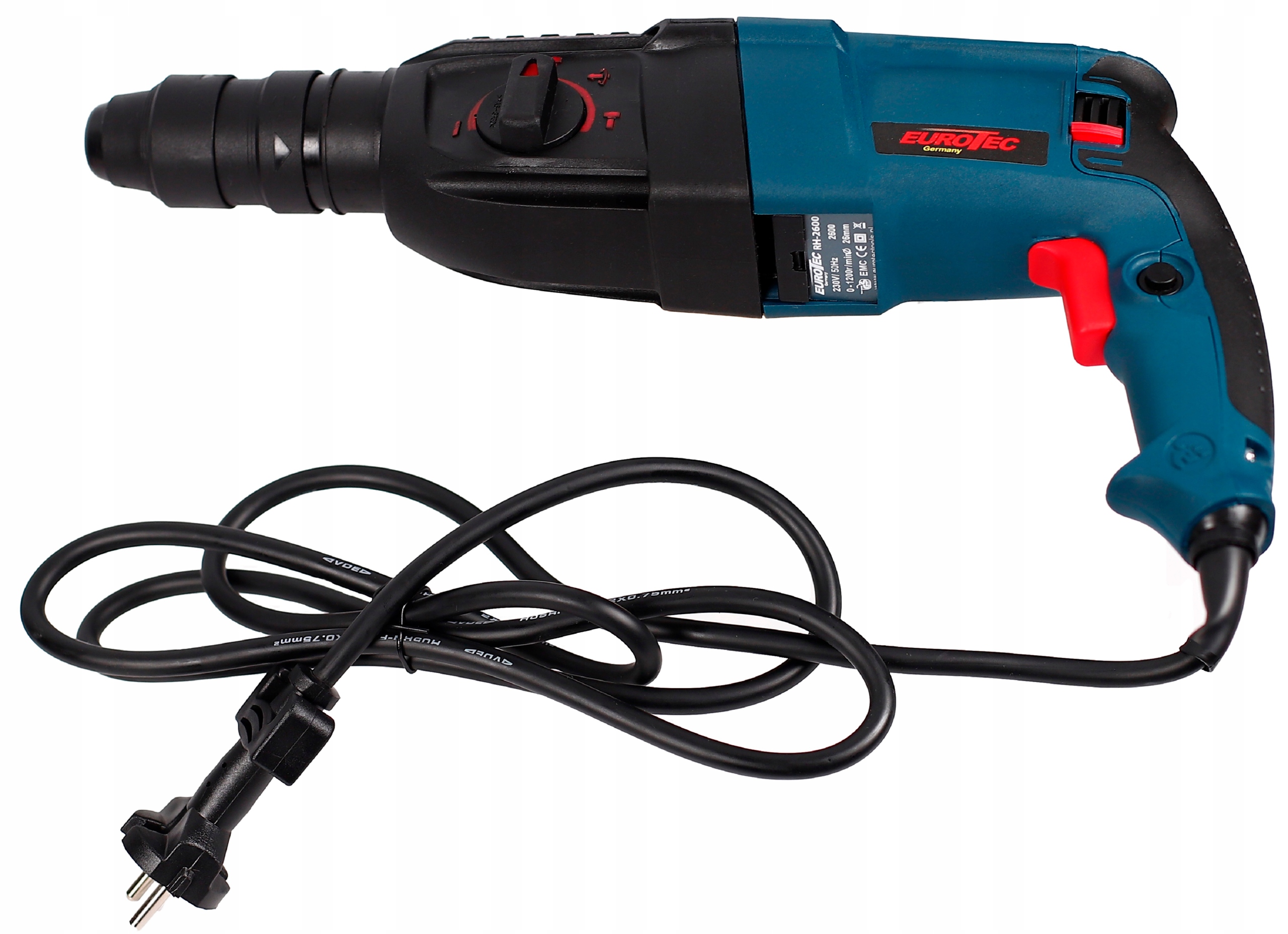 MŁOTOWIERTARKA WIERTARKA MŁOT UDAROWY SDS+ MOCNA Napięcie zasilania 230 V