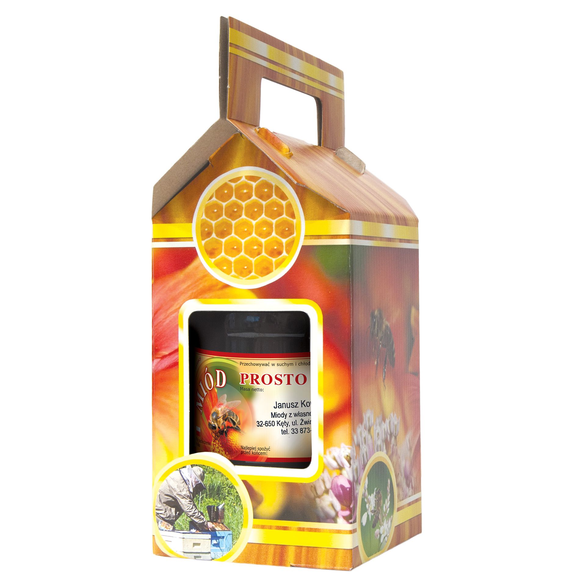 

Pudełko Ozdobne na 1 słoik 900ml (10szt) P1B