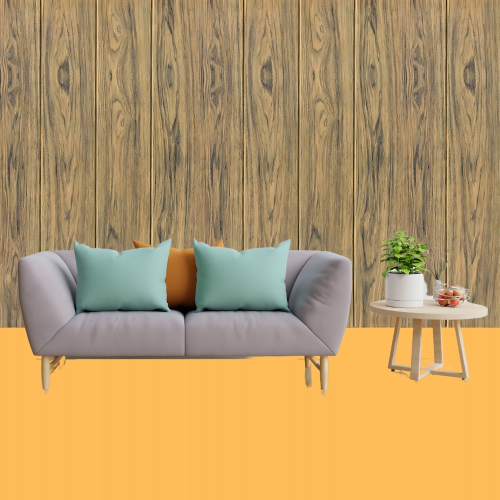 PANELE ŚCIENNE TAPETA SAMOPRZYLEPNA PŁYTKA PCV 70 CM X 70 CM WZÓR DREWNO Szerokość produktu 70 cm