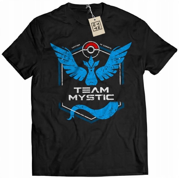 

Koszulka Team Mystic Pokemon Go czarna M