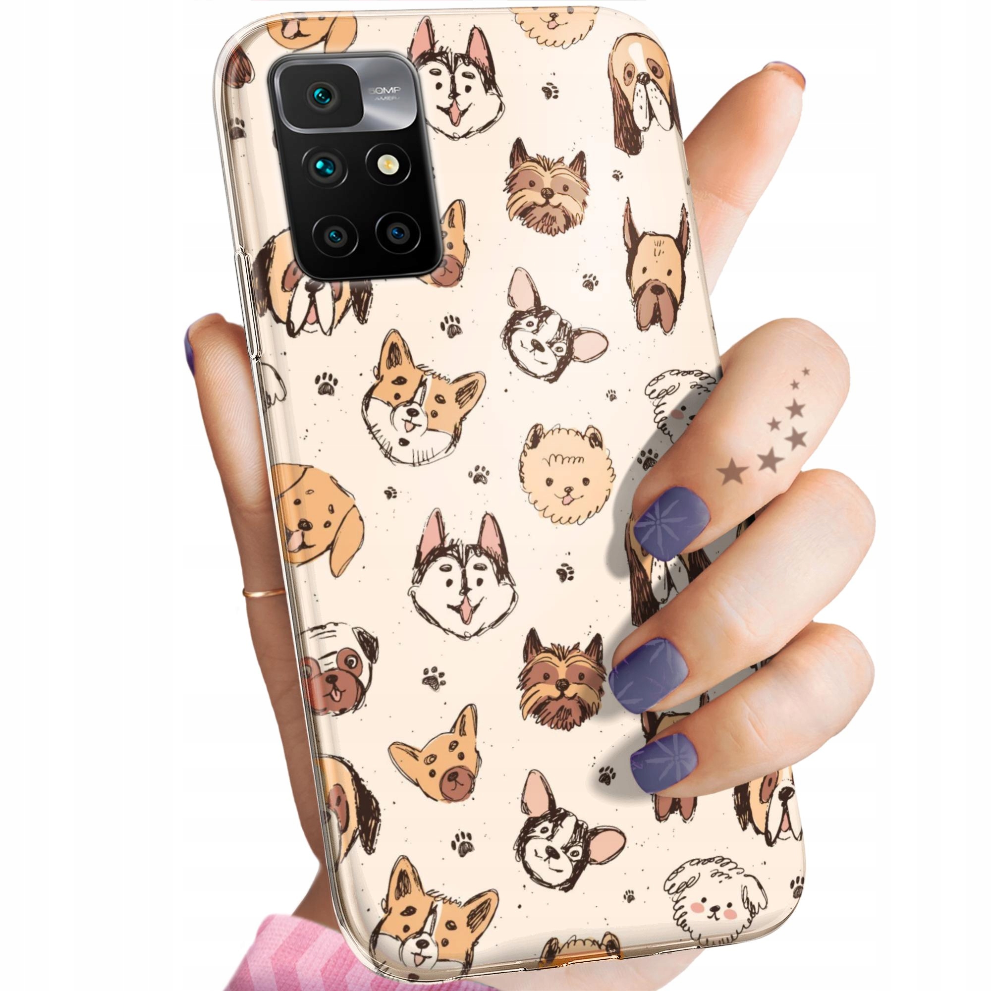 ETUI DO XIAOMI REDMI 10 WZORY PSY PIESKI PSIAKI OBUDOWA POKROWIEC CASE