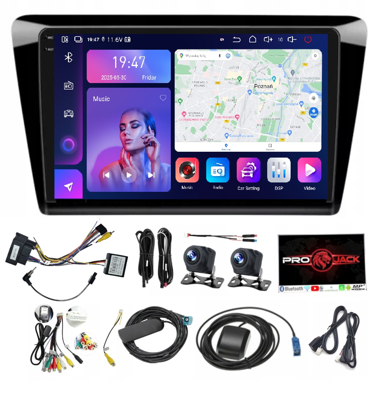 Rádio Navigácia Škoda Seat Toledo IV 2012-18 Carplay Android 8/256GB Sim