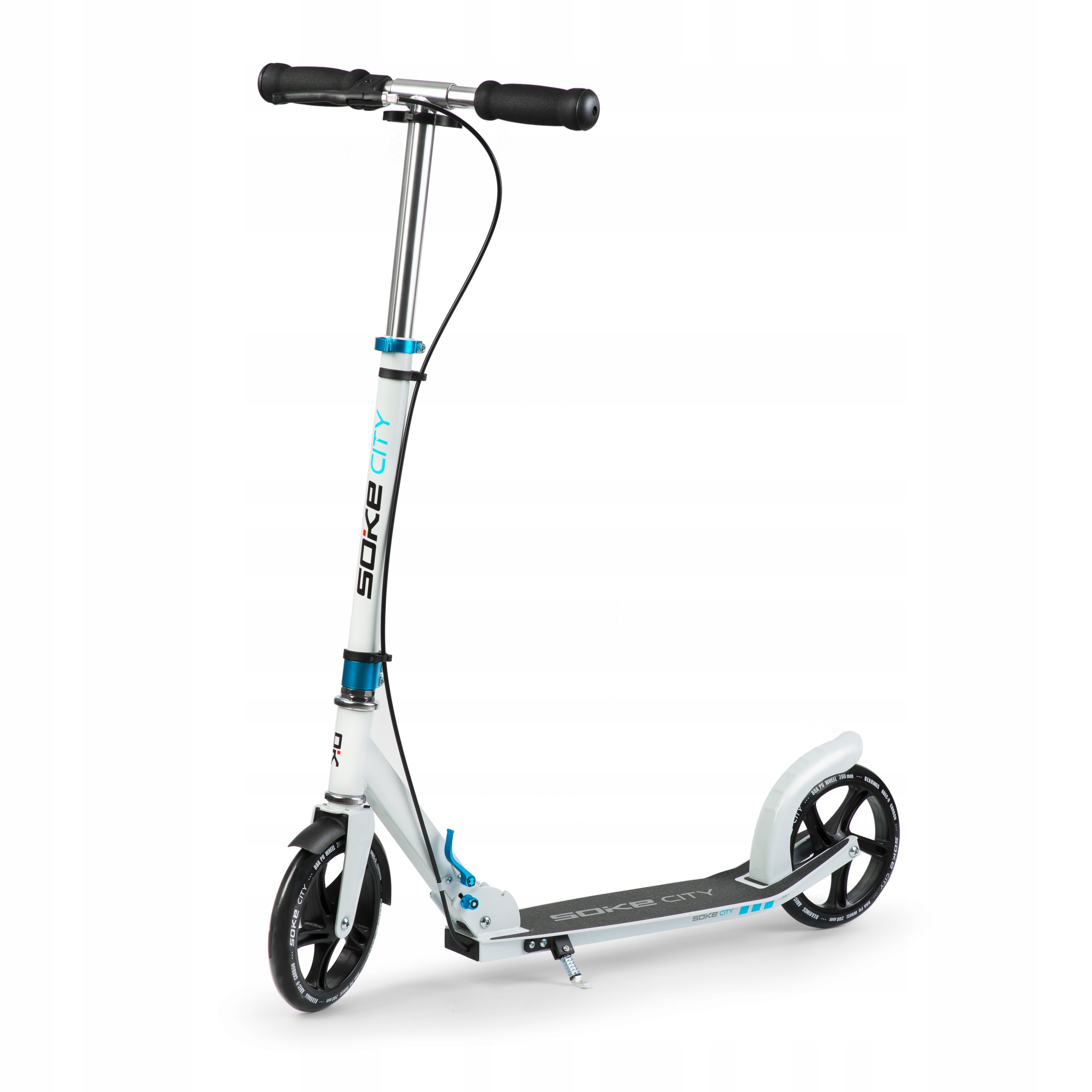 Soke City hulajnoga duża składana pasek koła 20cm hamulec ręczny