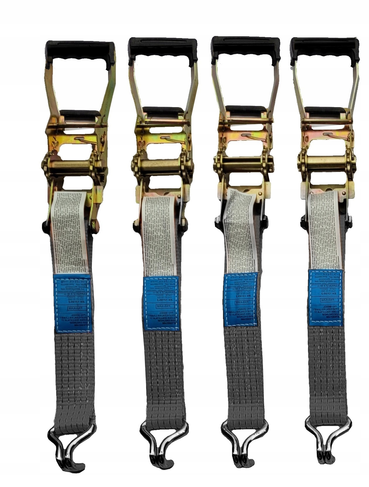 Ремни для обвязки 4T прорезиненные ручки 3pkt