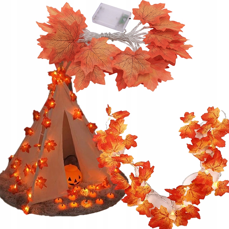 GIRLANDA ŚWIETLNA LAMPKI 3M 20 LED DEKORACJE JESIENNE HALLOWEEN Kod producenta asdgrgrh22