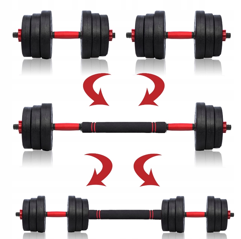 ZESTAW HANTLE REGULOWANE 2 x 15 KG + SZTANGA = ZESTAW HANTLI 30 KG Rodzaj bitumiczne