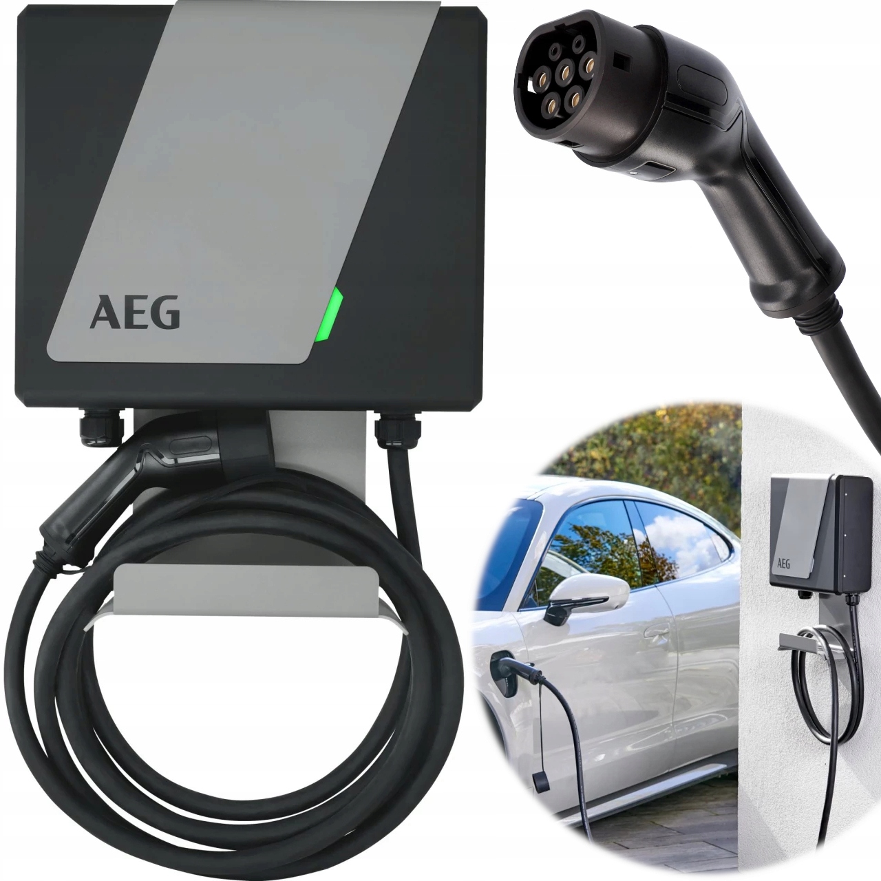 Зарядний пристрій Wallbox AEG 11 кВт для електромобілів