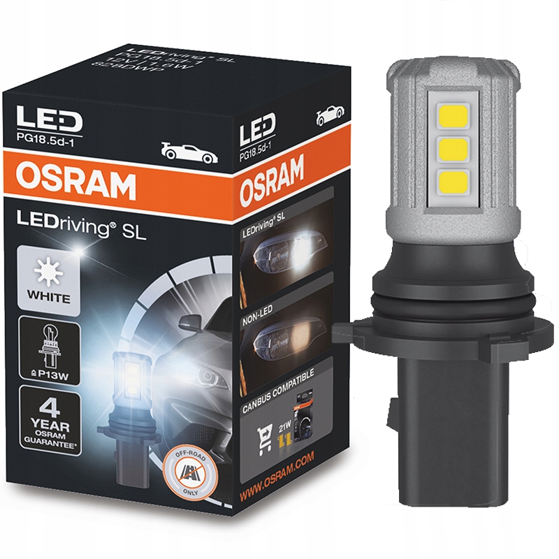 

Osram Żarówka Led Premium New P13W 6000K