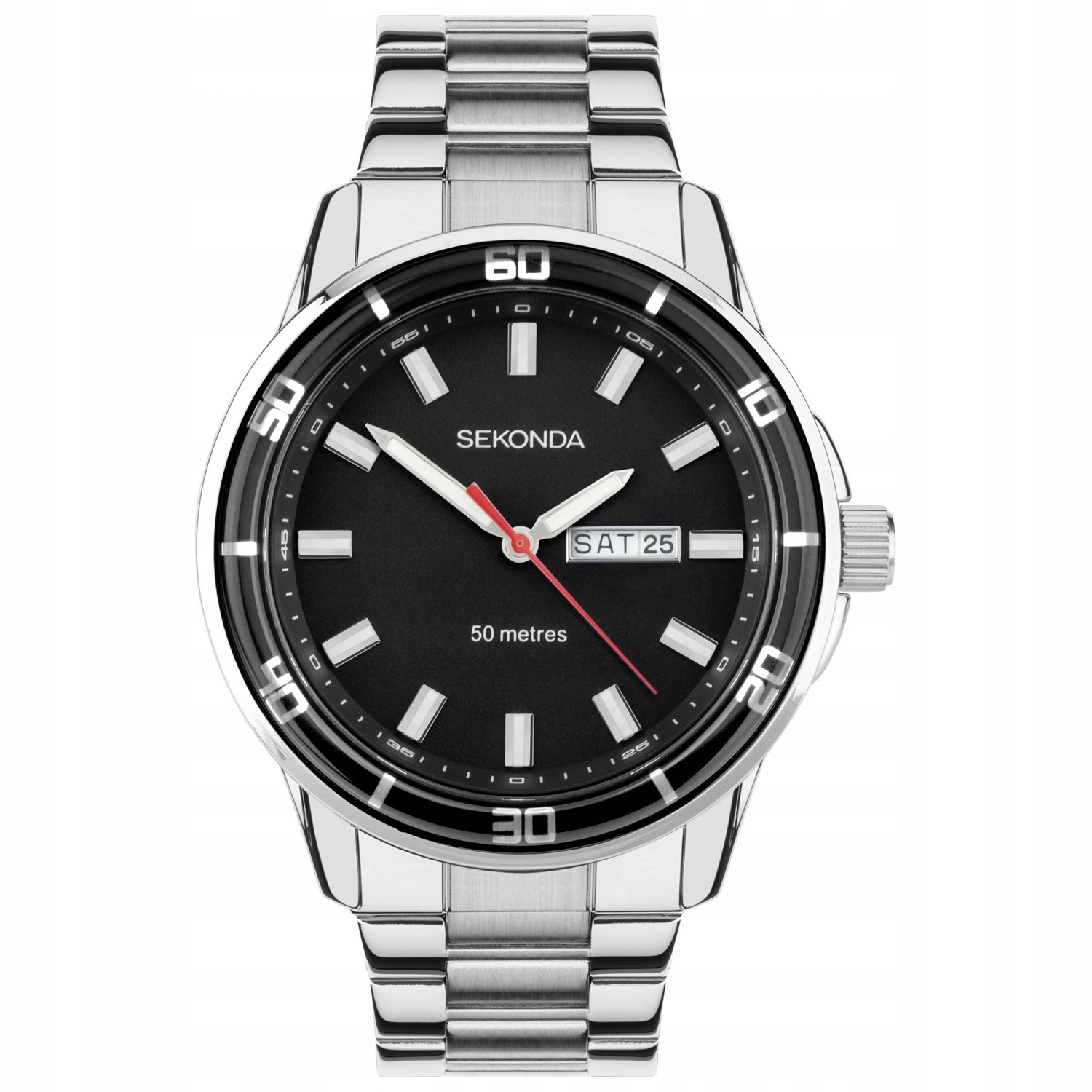 Pánské Hodinky Sekonda 30204 stříbrný náramek