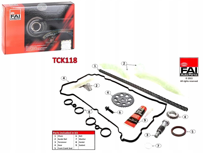 FAITCK118 Sada Rozvodového Řetězu Citroen C4 (08- Asistent řidiče #33