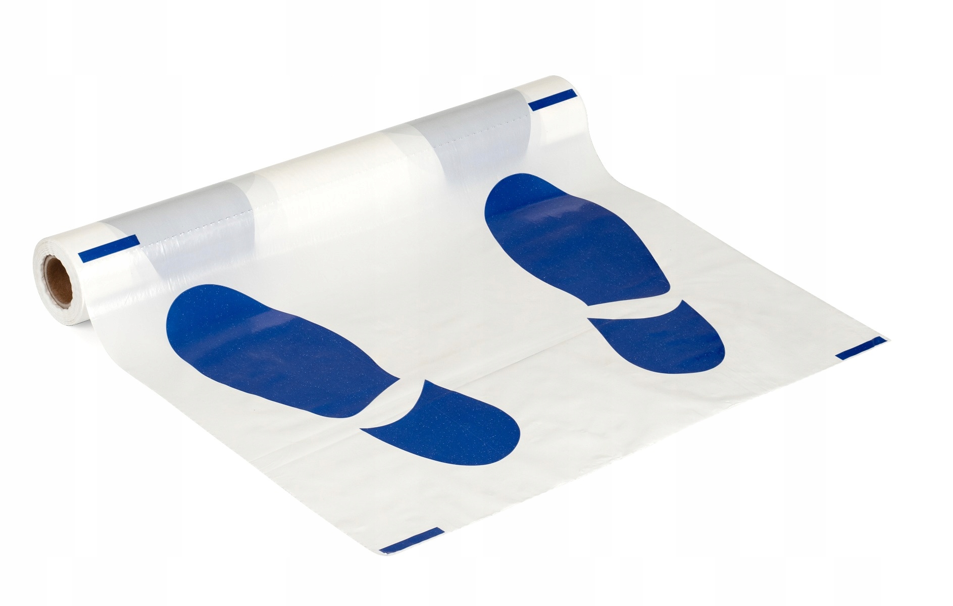 Dywaniki samochodowe ochronne foliowe na rolce, nadruk stopki, 100 sztuk