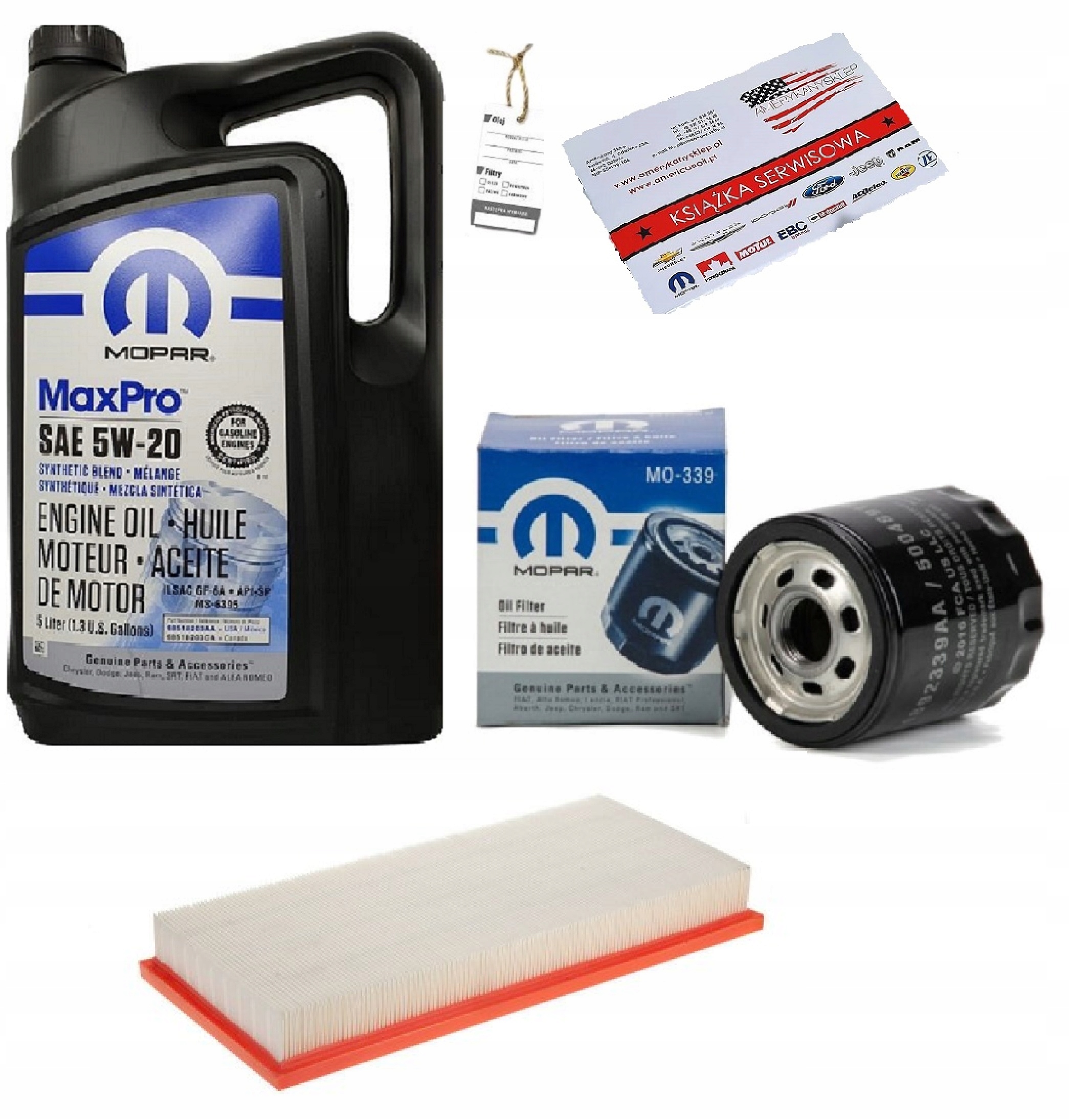 MOPAR 5W20 + FILTRY DODGE DAKOTA 3,7 09-10