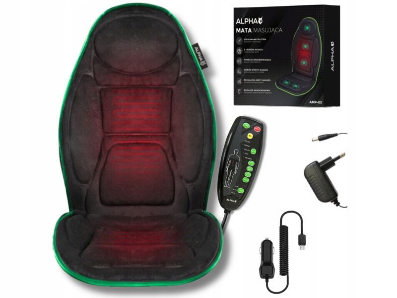 Mata masująca Alpha AMP-03 Czarny