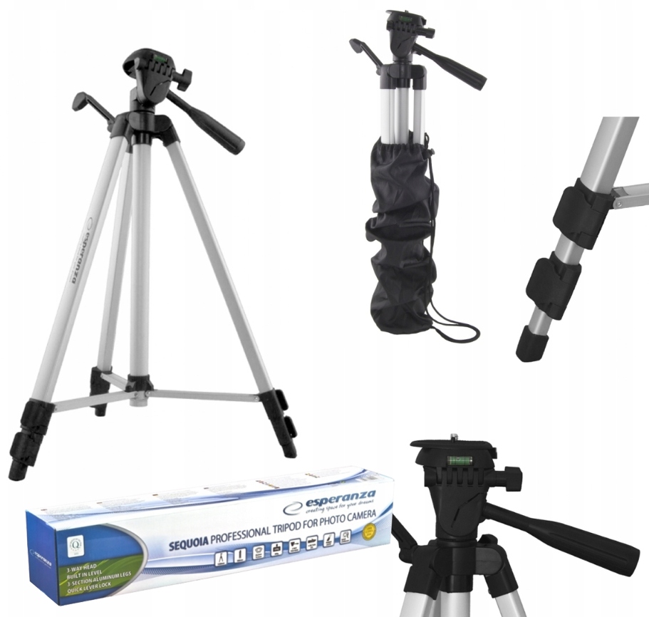

Statyw Fotograficzny Tripod Aparatu Kamery Lasera